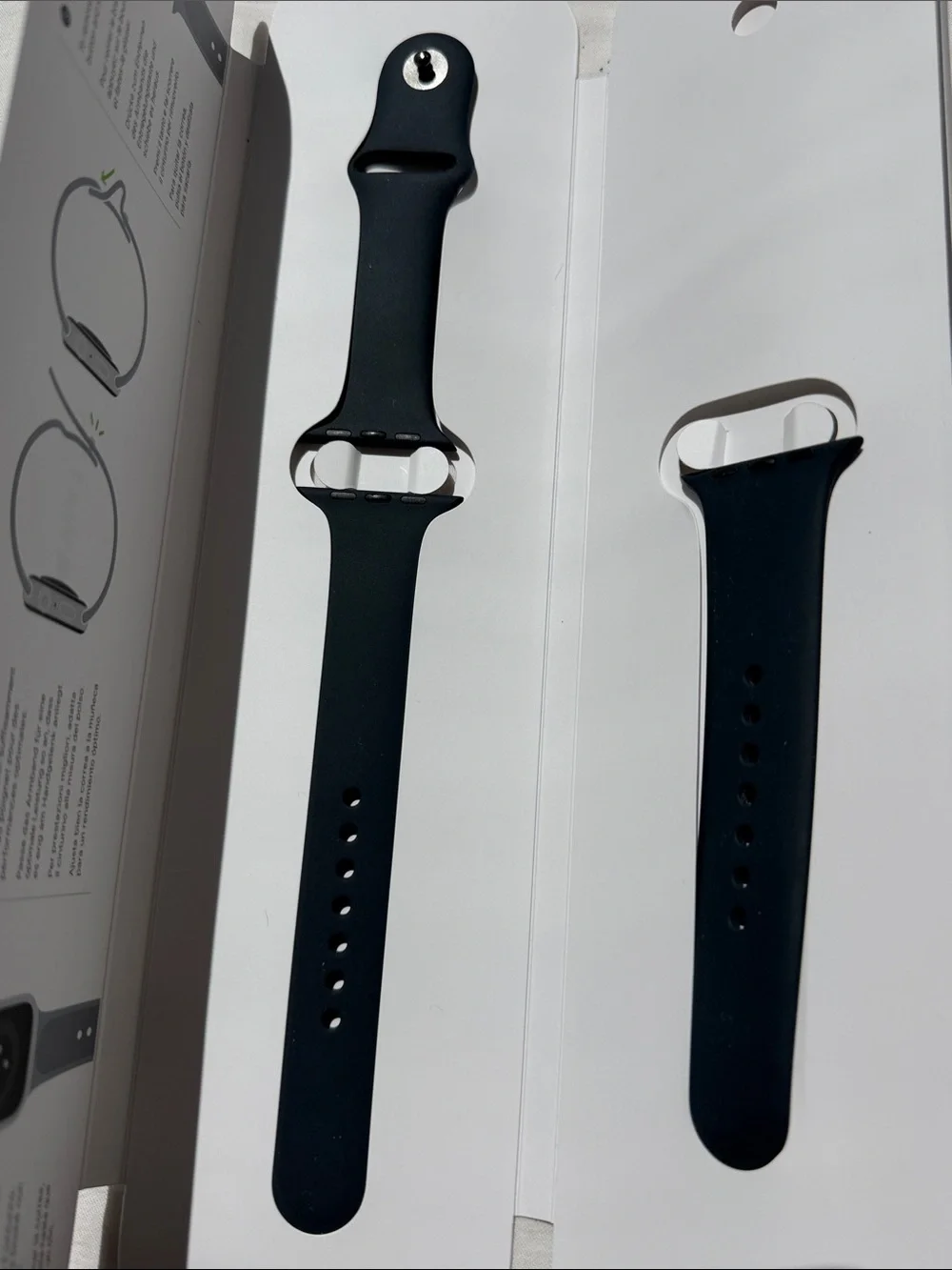 Black Sport Silicone Apple Watch Band for Smartwatches
